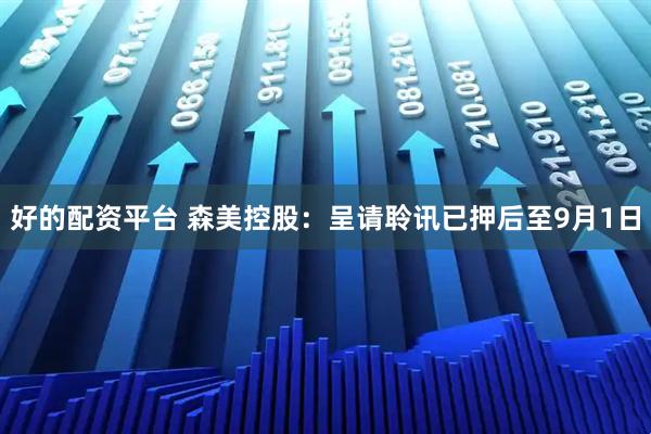 好的配资平台 森美控股：呈请聆讯已押后至9月1日